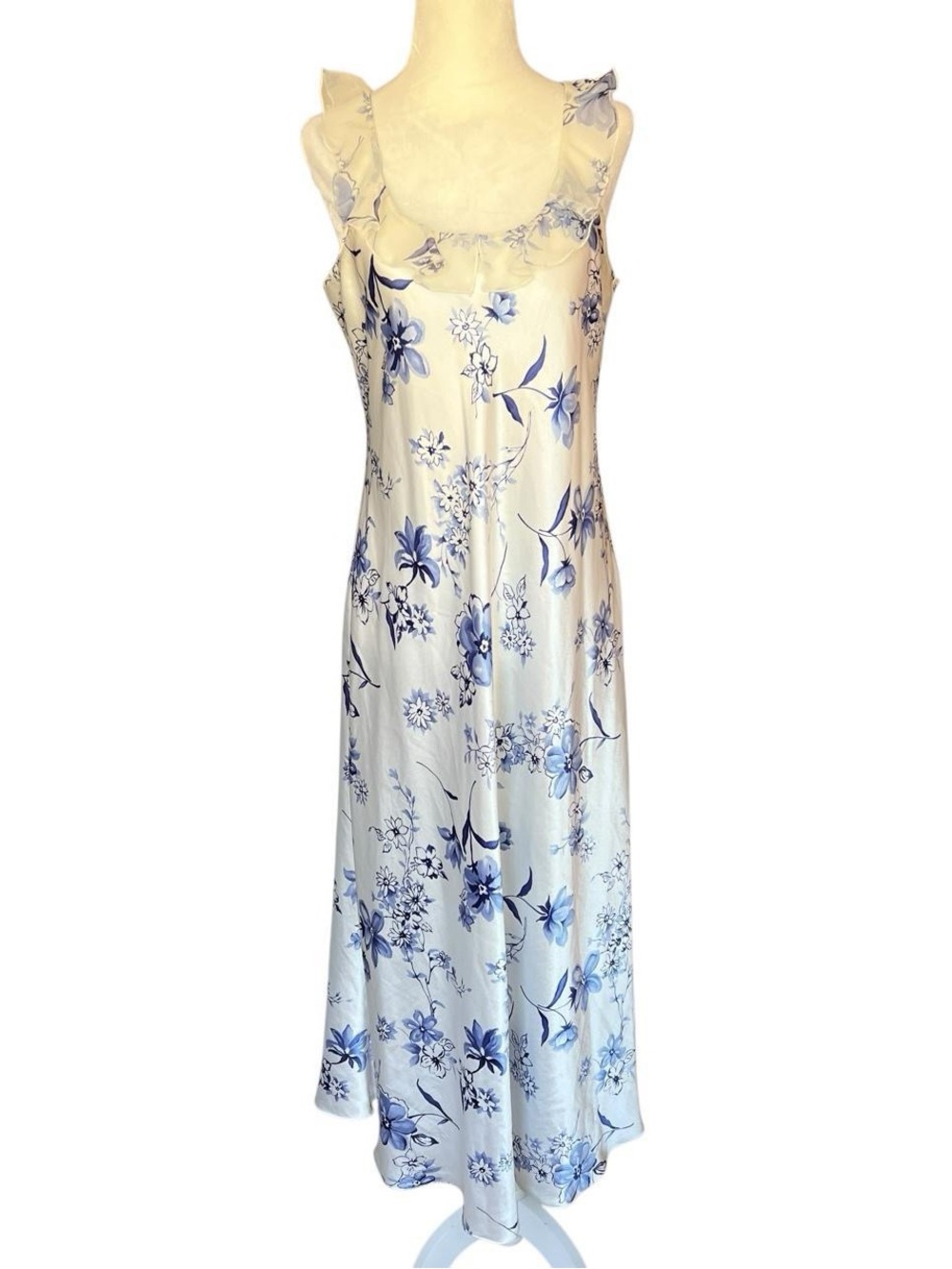 Oscar de la Renta Pink Label Floral Dress Ivory M